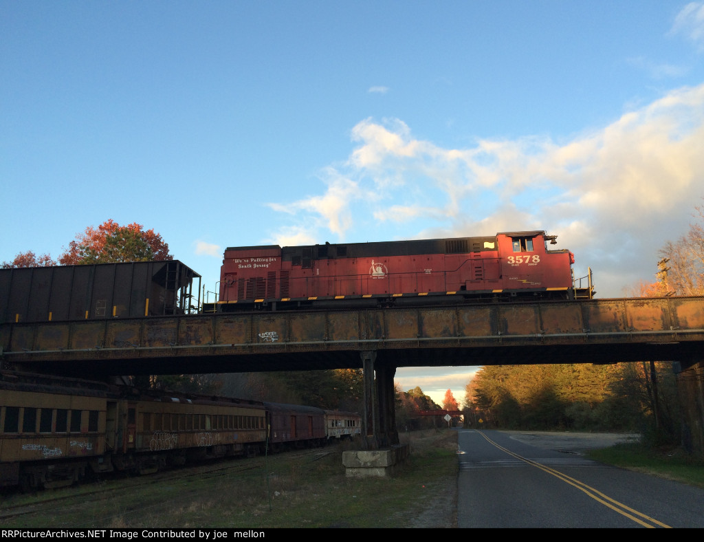 SRNJ 3578 over bridge